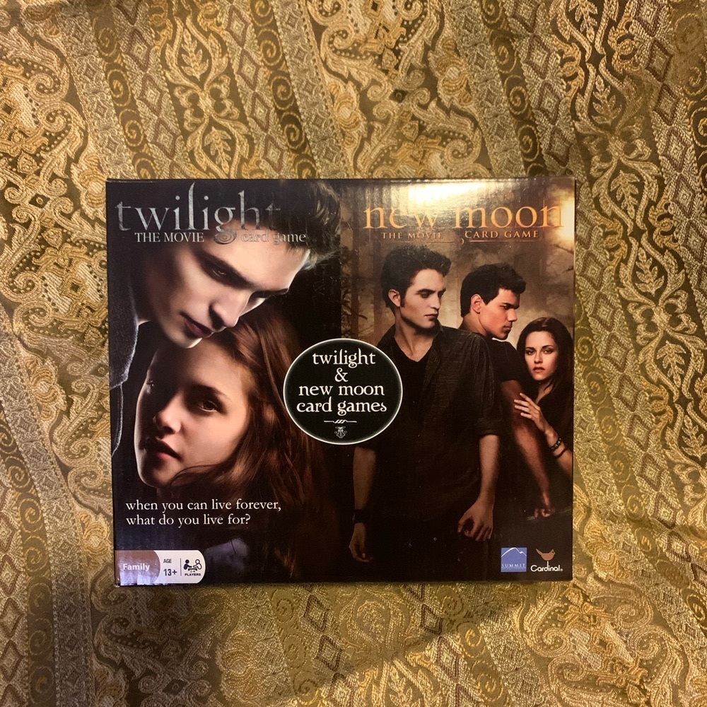 🍎Twilight New Moon Card Games Double Box Set